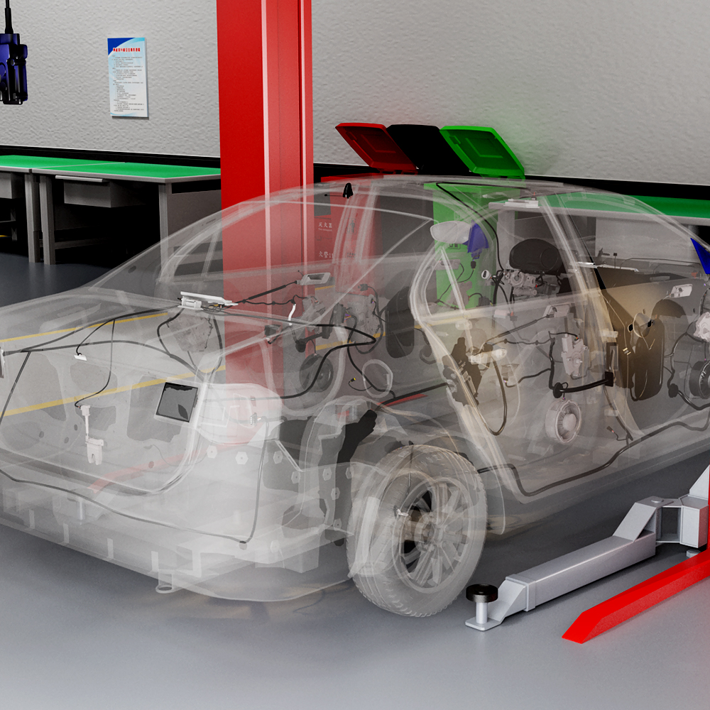 汽车车身电器结构与拆装仿真实训系统